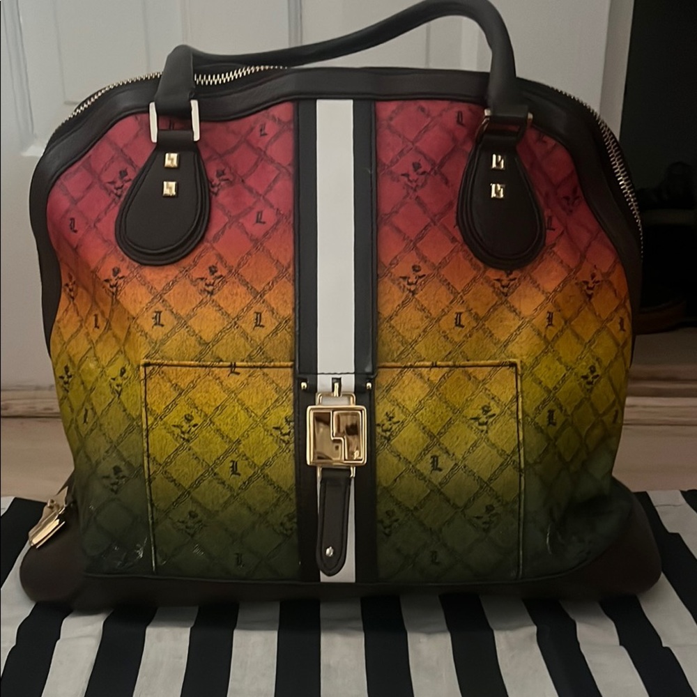 L.A.M.B. Gradient Designer Bowling Tote Bag